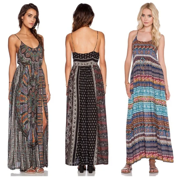 Novella Royale Wild Love maxi dress black dahlia floral S - Picture 10 of 13